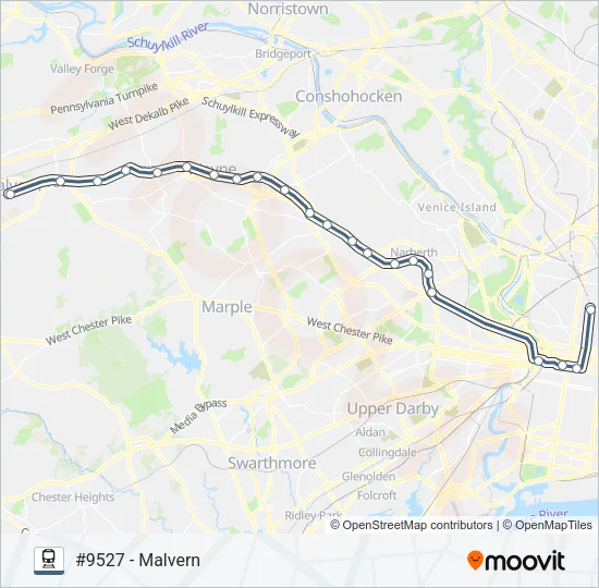 PAO Train Line Map