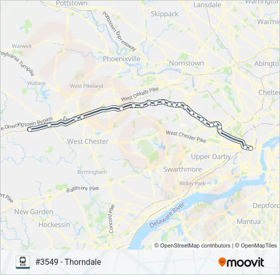 PAO Train Line Map