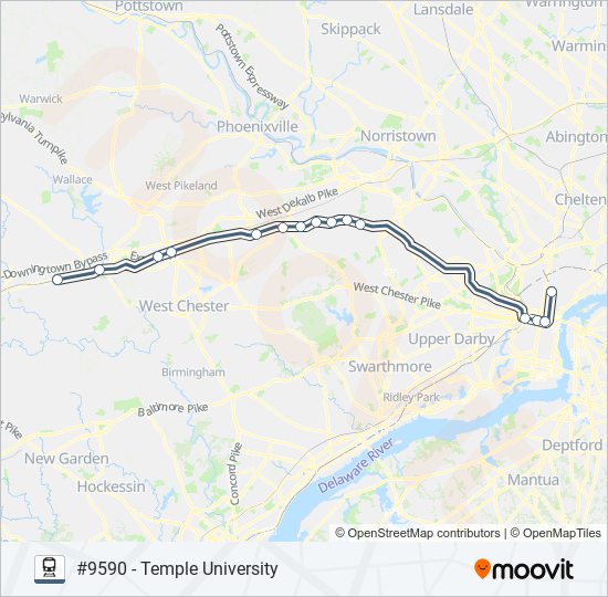 PAO train Line Map