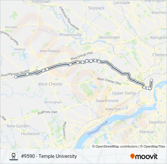 PAO Train Line Map