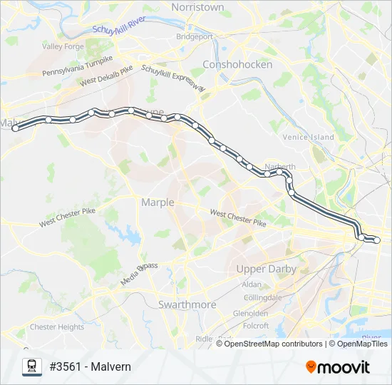 PAO Train Line Map
