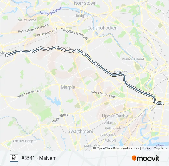 PAO Train Line Map