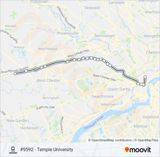 Mapa de PAO de tren