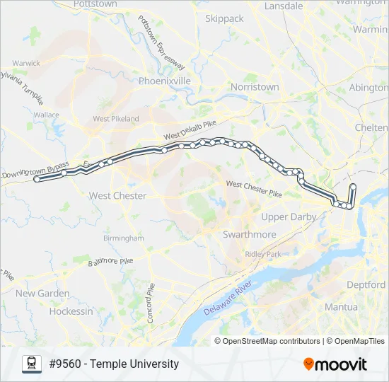 PAO Train Line Map