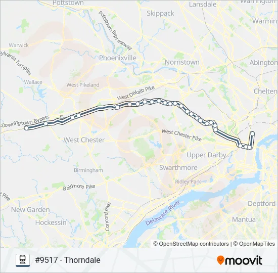 PAO Train Line Map