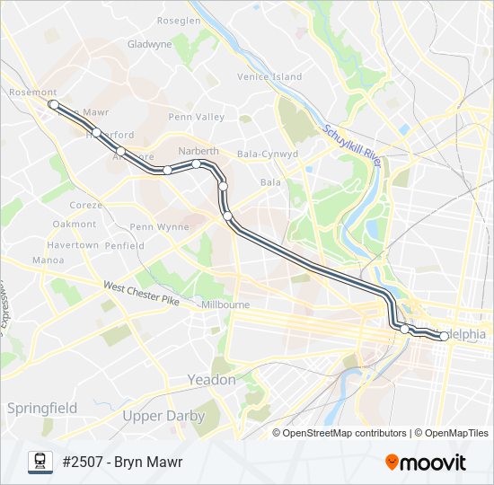 PAO train Line Map