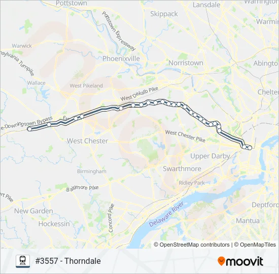 PAO Train Line Map