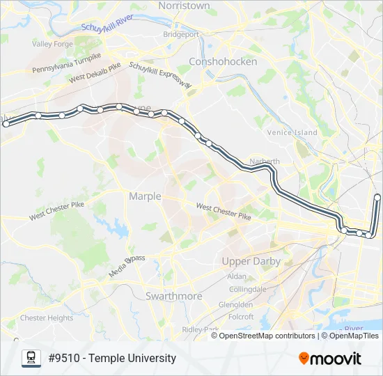 PAO Train Line Map