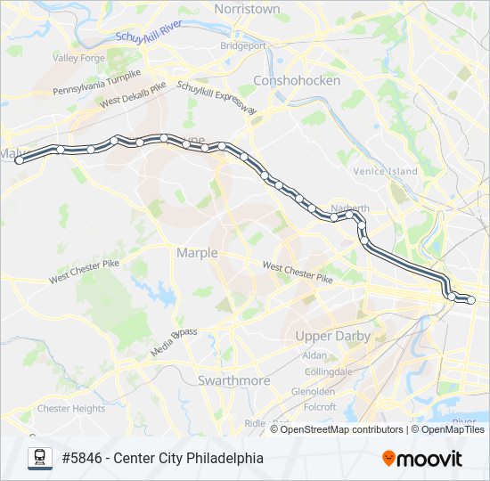 PAO Train Line Map