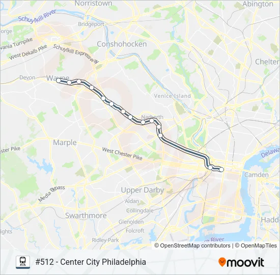 PAO Train Line Map