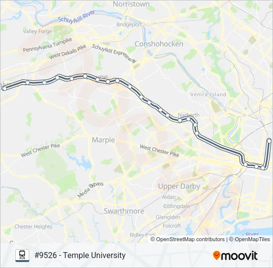 PAO Train Line Map