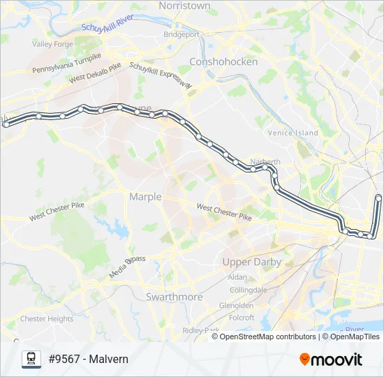 PAO Train Line Map