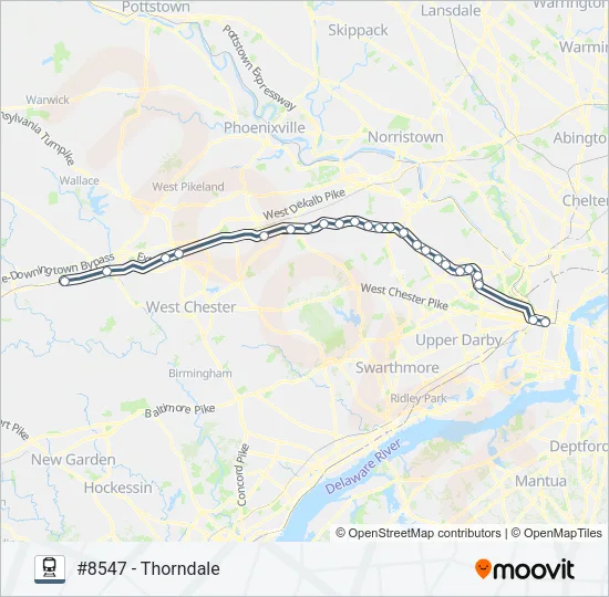 PAO Train Line Map