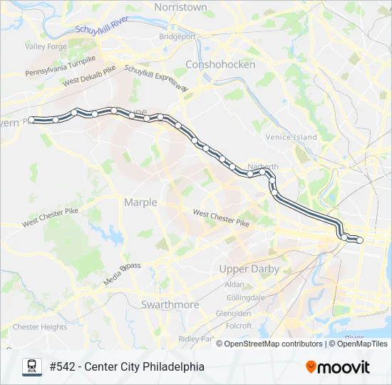 PAO Train Line Map