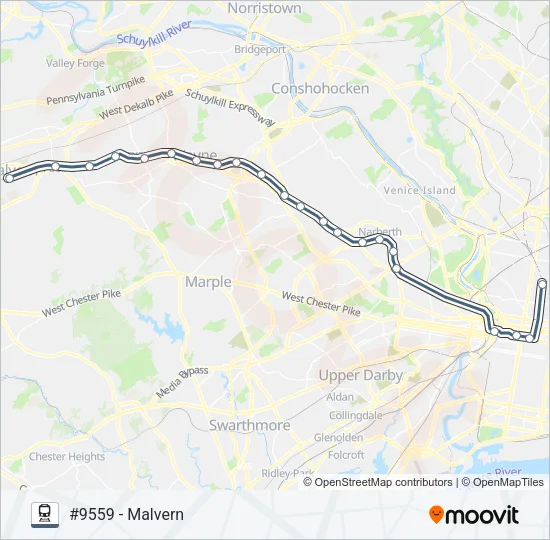PAO Train Line Map
