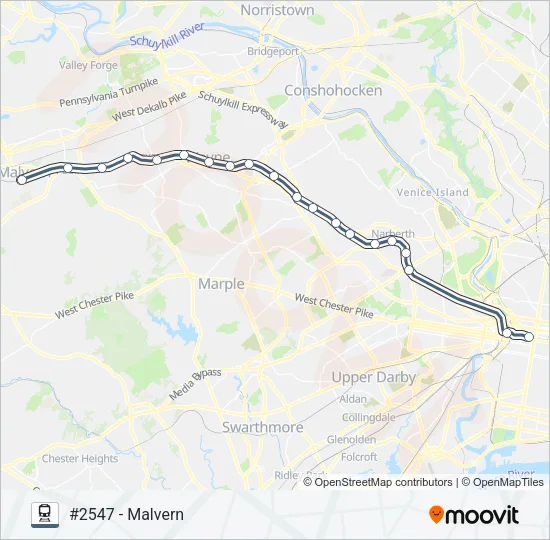 PAO Train Line Map