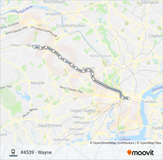 PAO Train Line Map