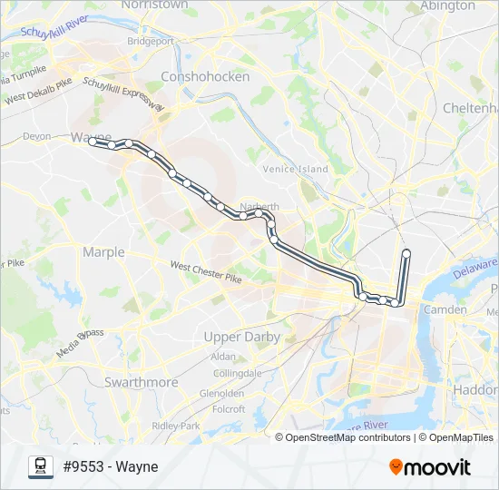 PAO Train Line Map