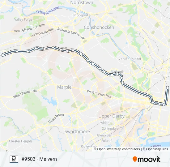 PAO Train Line Map