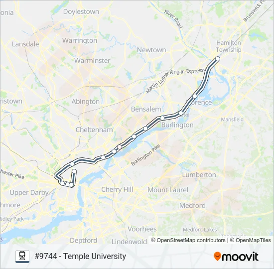 TRE Train Line Map
