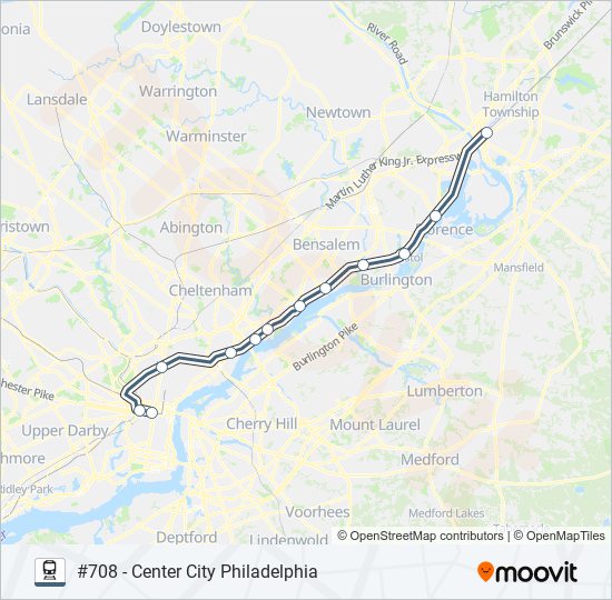 TRE train Line Map