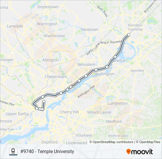 TRE train Line Map