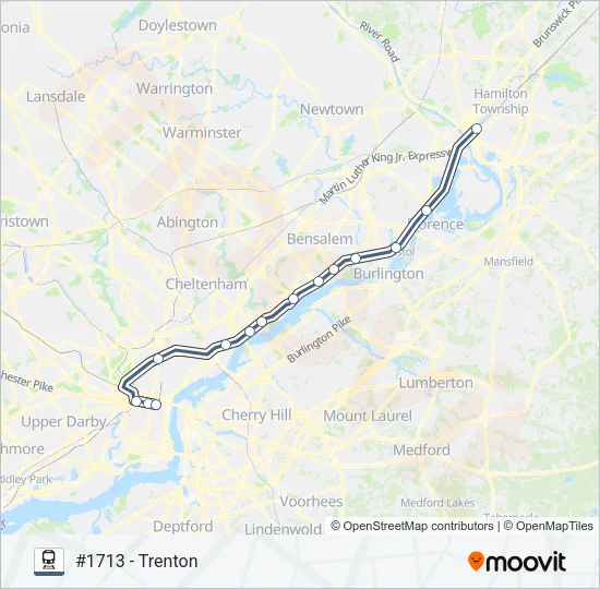 TRE Train Line Map