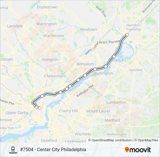 TRE Train Line Map