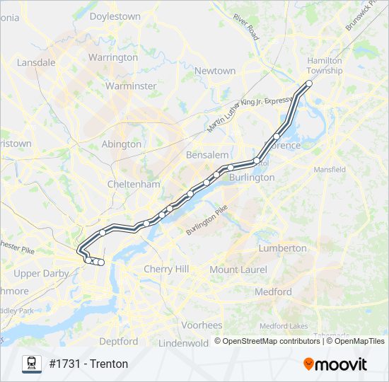 TRE train Line Map