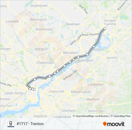 TRE Train Line Map