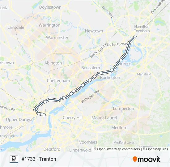 TRE Train Line Map