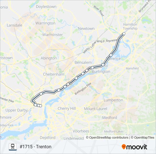 TRE train Line Map