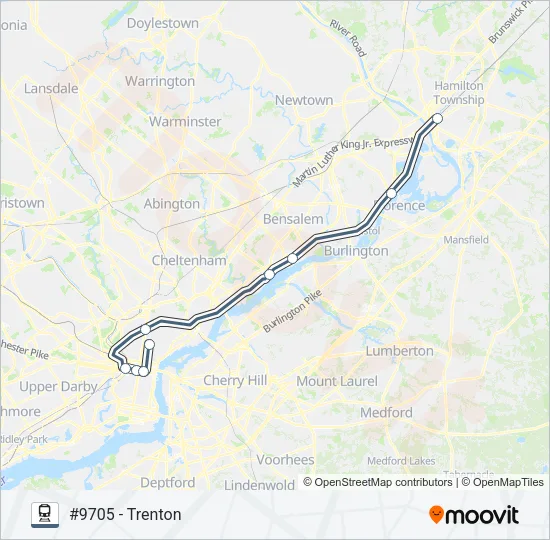 TRE Train Line Map
