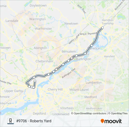 TRE Train Line Map