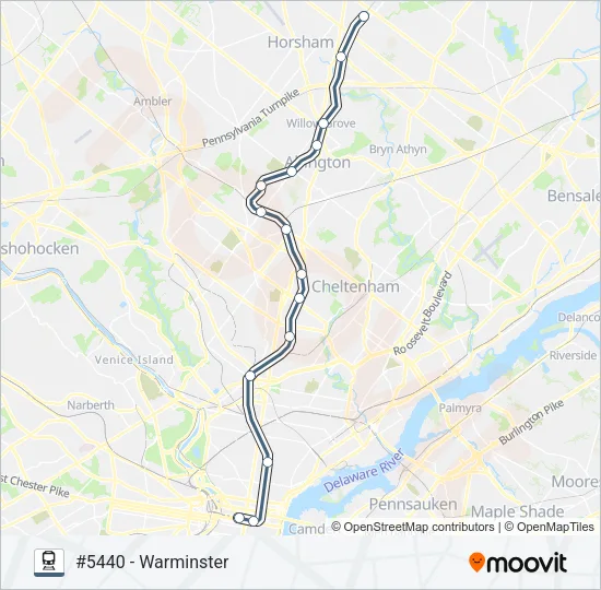 WAR Train Line Map