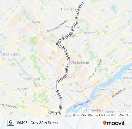 WAR Train Line Map