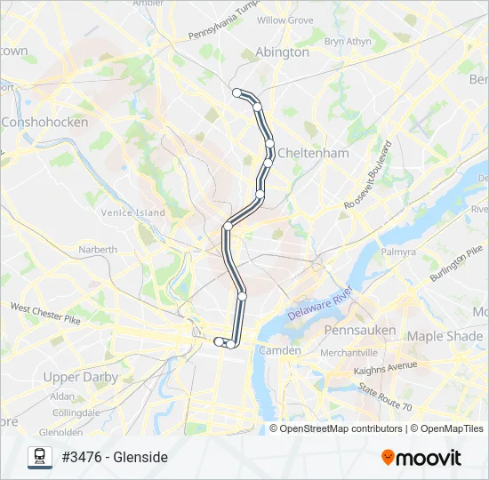 WAR Train Line Map