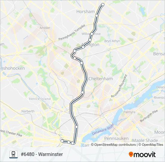 WAR Train Line Map