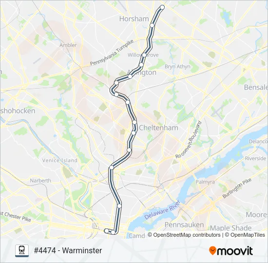 WAR Train Line Map
