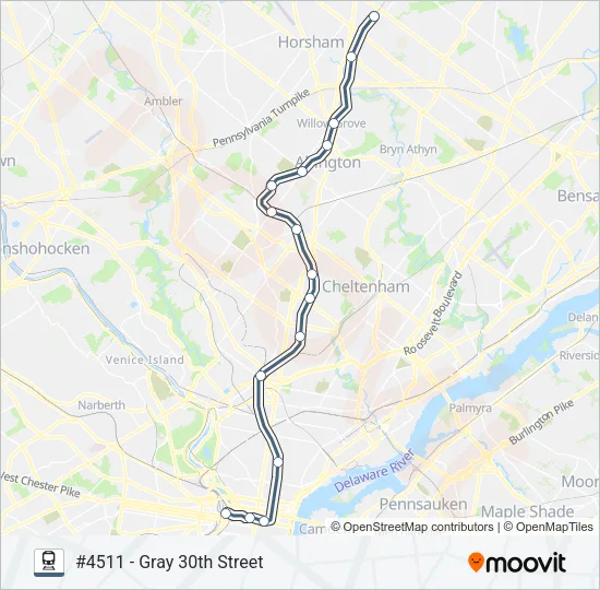 WAR Train Line Map