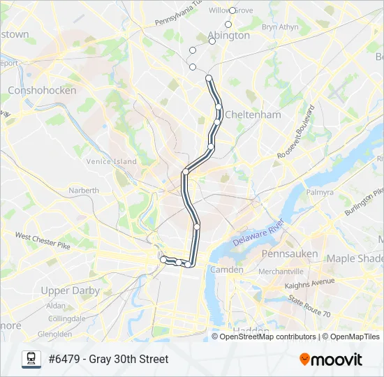 WAR Train Line Map