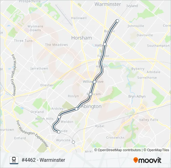 WAR Train Line Map