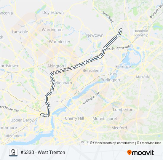 WTR train Line Map