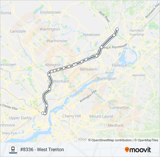 Mapa de WTR de tren