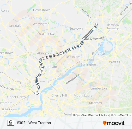 WTR Train Line Map