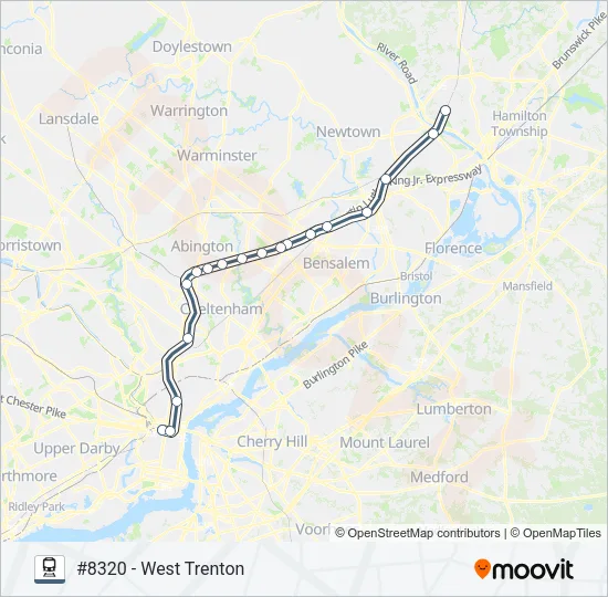 WTR Train Line Map