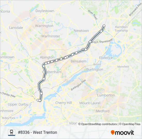 WTR Train Line Map