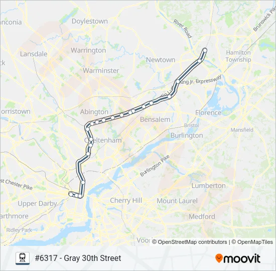 WTR Train Line Map