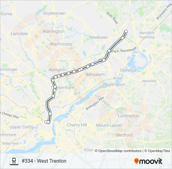 WTR Train Line Map