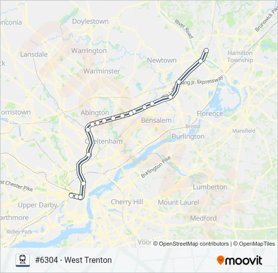 WTR Train Line Map